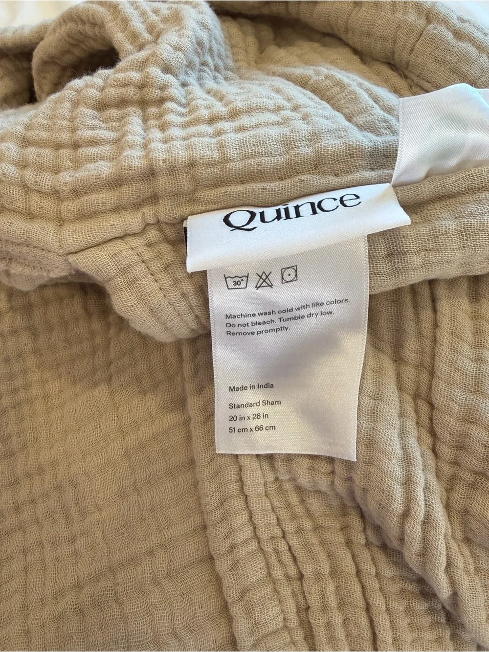 Quince Organic Airy Gauze Dream Quilt Set Full/Queen Dune